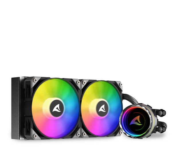 Sharkoon S80 ARGB AIO 240 2x120mm 4044951038008 - 1370215 - zdjęcie